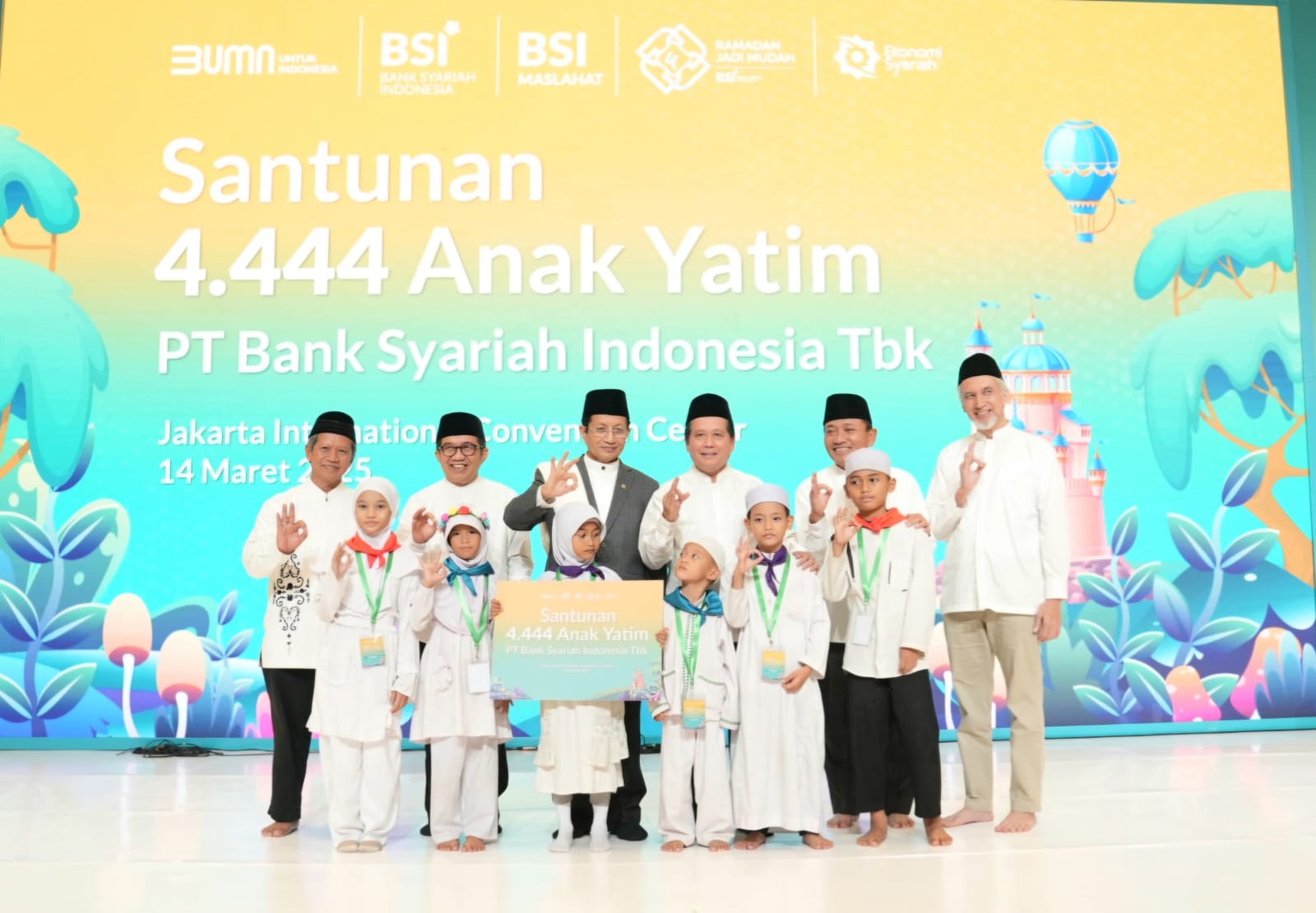 BSI Berikan Santunan 4.444 Anak Yatim Sebagai Wujud Syukur atas Kinerja Gemilang