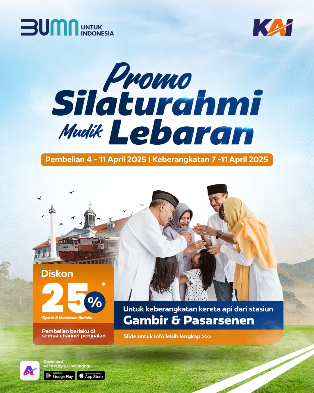 Diskon Tiket Kereta Api Mudik Lebaran Hingga 25 Persen