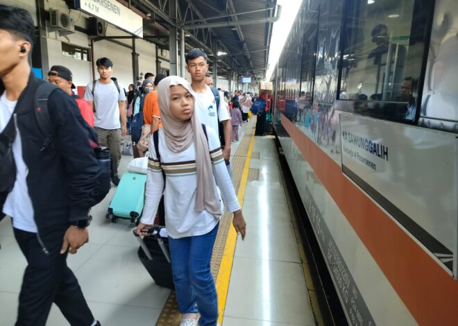 Okupansi Kereta Api Tembus 105% di Hari Pertama Libur Panjang
