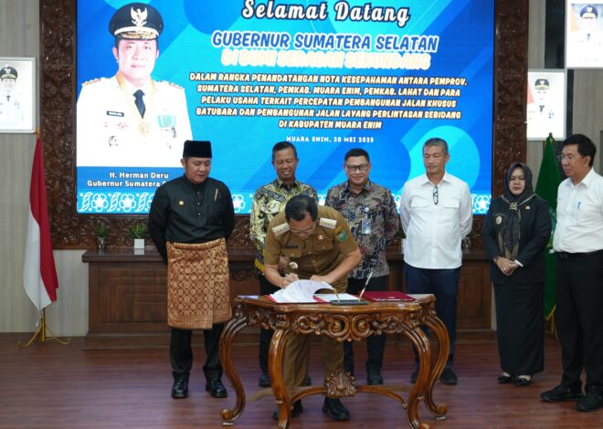 KAI, Pemkab Muara Enim, Bukit Asam MoU Flyover