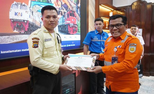 KAI Bandara Cabang Medan Apresiasi Tindakan Heroik Personel Jaga Keselamatan Operasi
