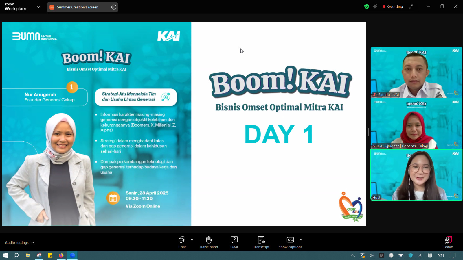 UMKM Bertransformasi Digital Lewat Program BOOM! KAI dan MiKA Next Class