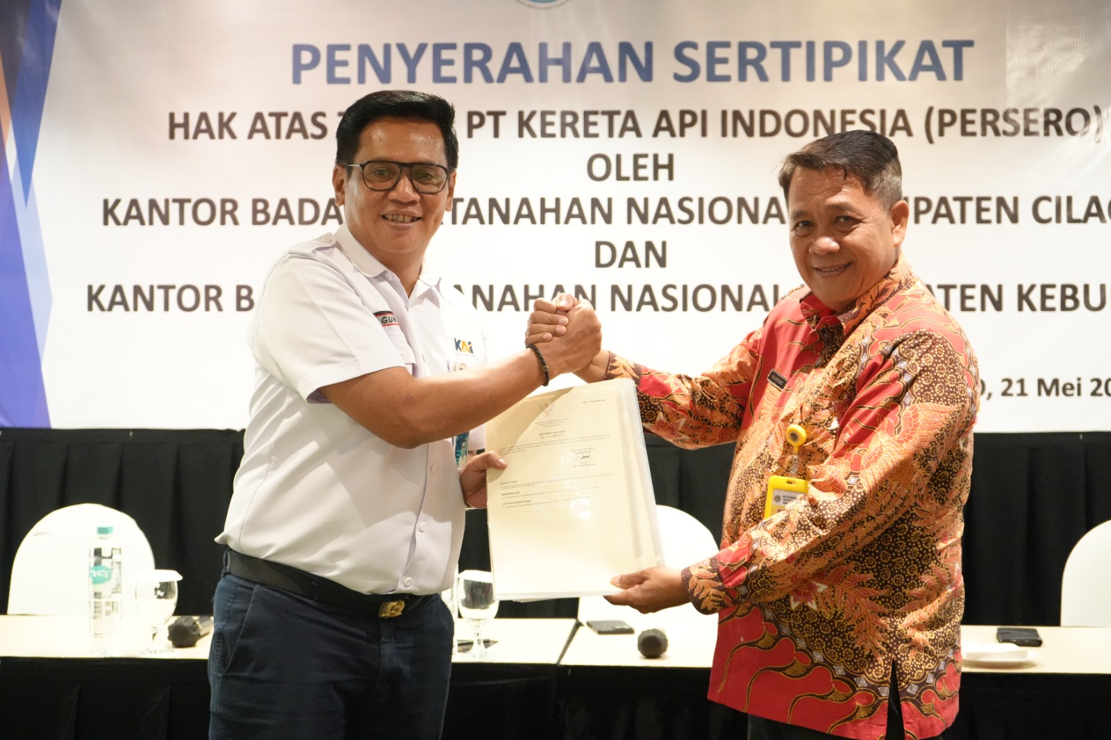 Daop 5 Purwokerto Amankan Sertifikat 58 Aset Lahan Lewat Kerja Sama dengan BPN