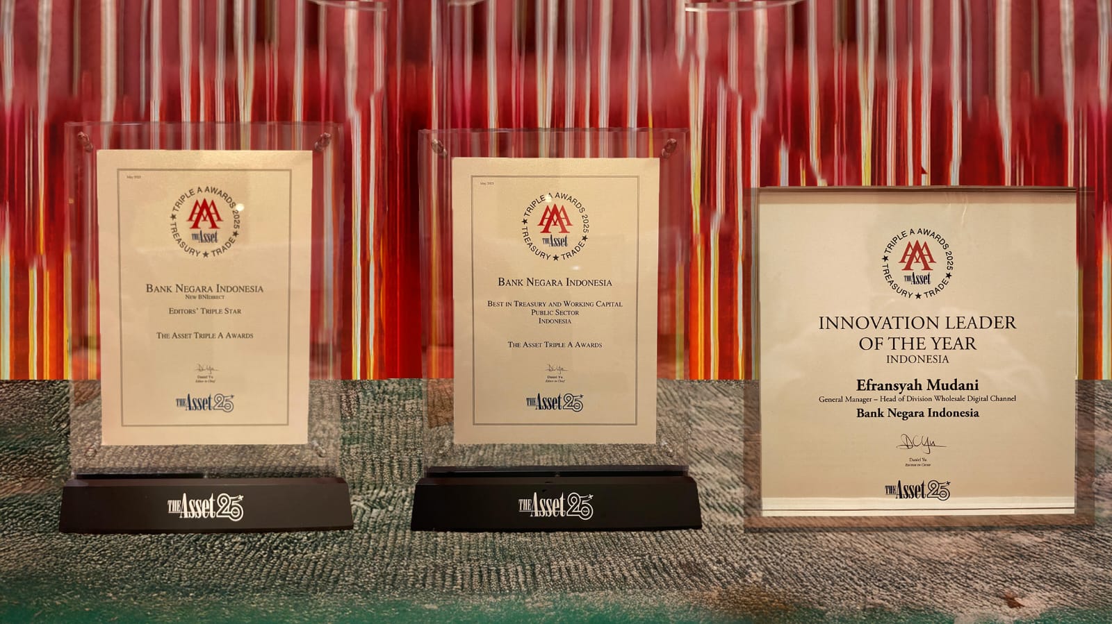 BNI Raih Tiga Triple A Awards Berkat BNIdirect Inovatif